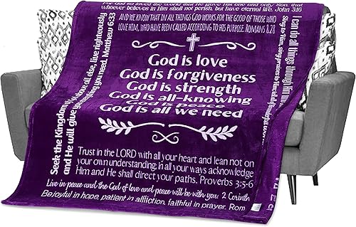 FILO ESTILO Regalos espirituales para mujeres, hombres, manta de las Escrituras, regalos religiosos, cristianos, inspiradores, católicos, regalos de