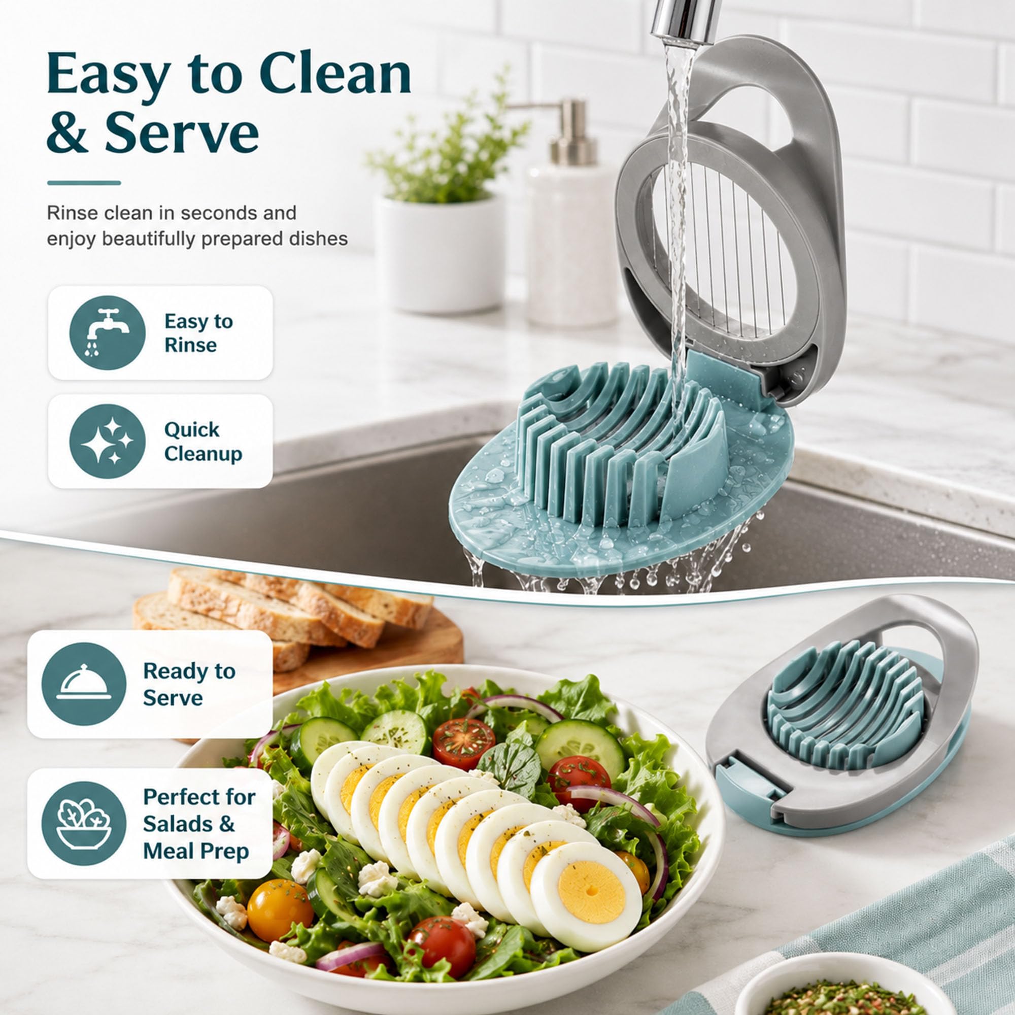 Egg Slicer - Slice Eggs & Strawberries! -4 Egg Slicer - Slice Eggs & Strawberries! -4