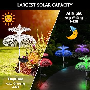 Weepong Solar Garden Lights 3 Pack New Upgraded Solar Lights