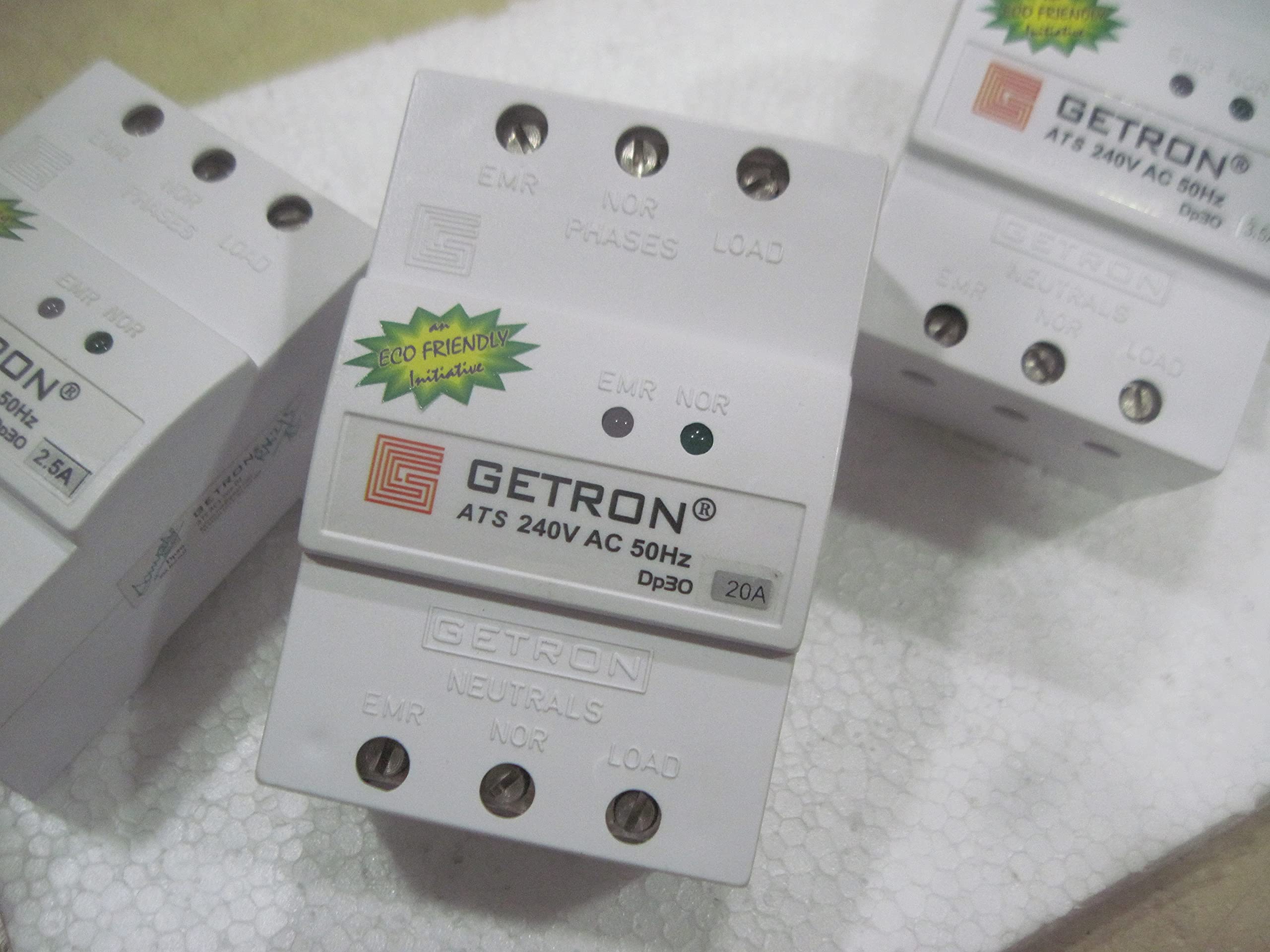 GETRON ACCL AUTO Changeover with Current Limiter Single Phase Double Pole- 240V AC 50Hz, Model - Dp32, 32A / 32A (Normal/Emergency)