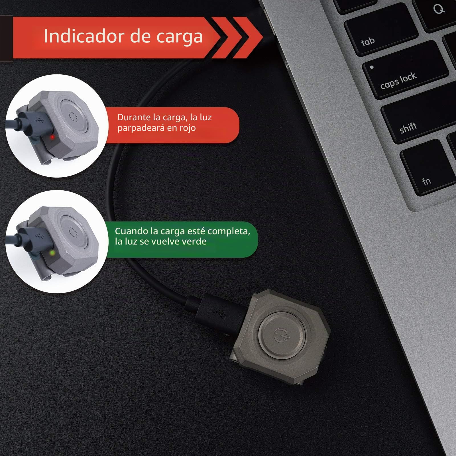 MecArmy CPLU - Linterna EDC con luz de muñeca para correa de reloj (titanio arenado)