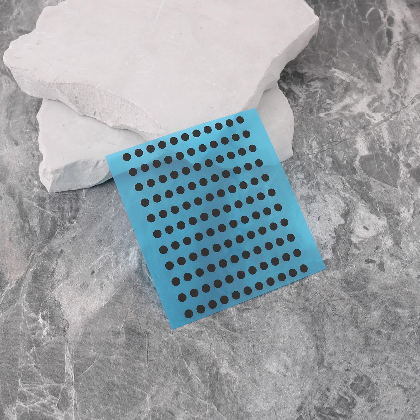 1 hoja de almohadillas conductoras circulares de 4 mm adecuadas para restaurar la funcionalidad de los botones del mando a distancia y del controlador