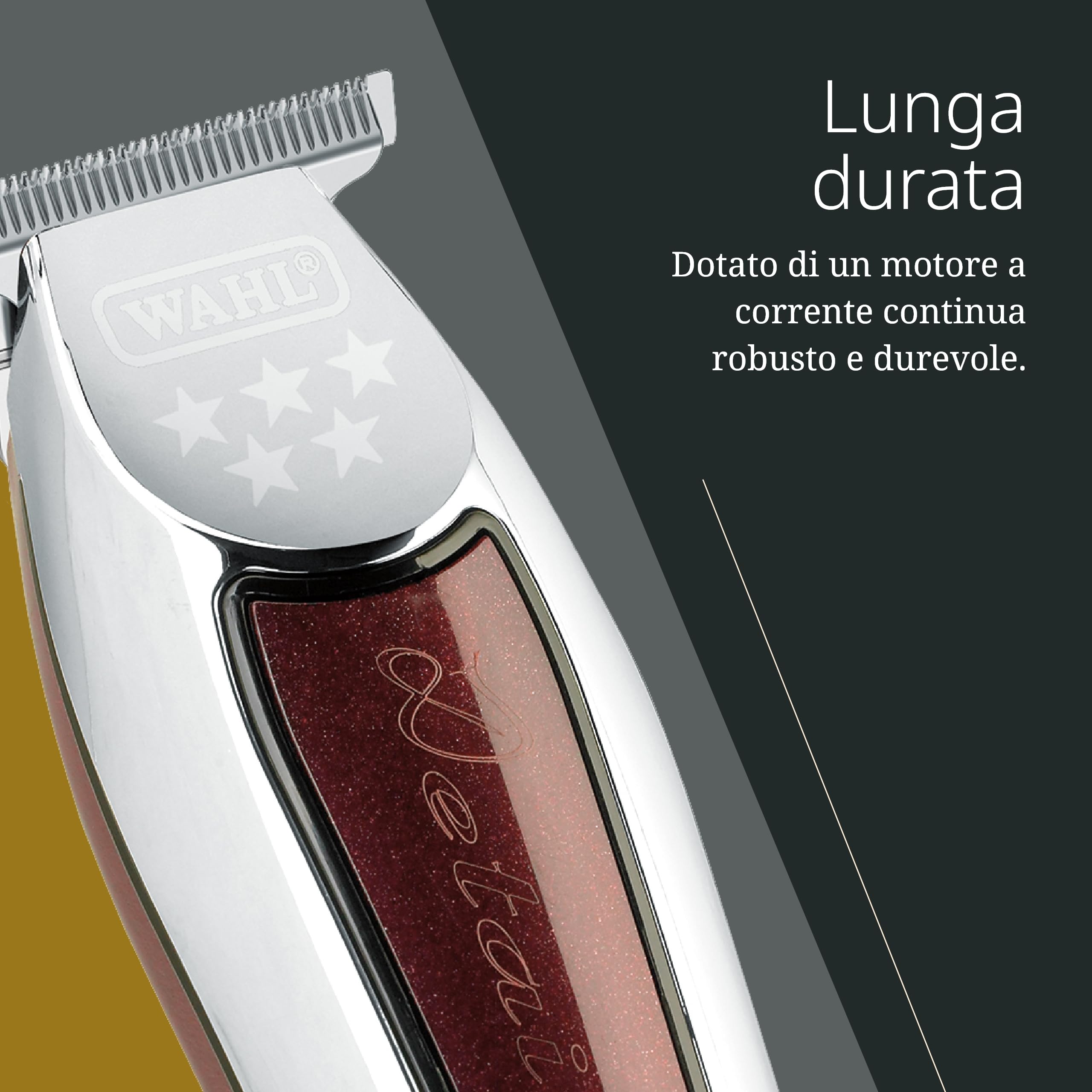 Wahl Wide Detailer - trimmer con lama T extra larga per contorni e rifinitura