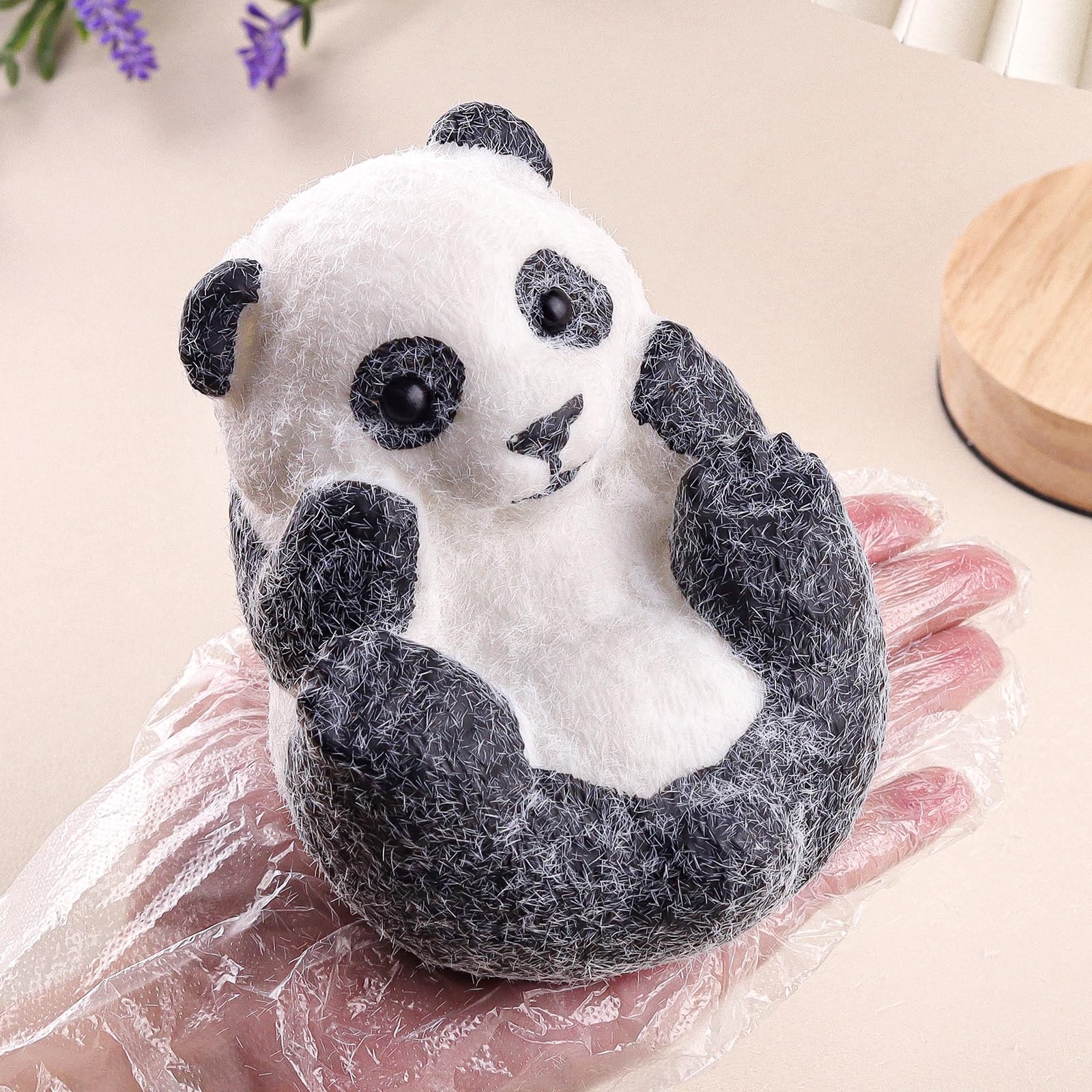 Anboor Big Pandas Squishies Toys - Soft, Kawaii & Handmade Pandas Squeeze Stress Relief Toy for Kids Adults, Realistic Animal Squishies Sensory Fidget Toys (12cm)