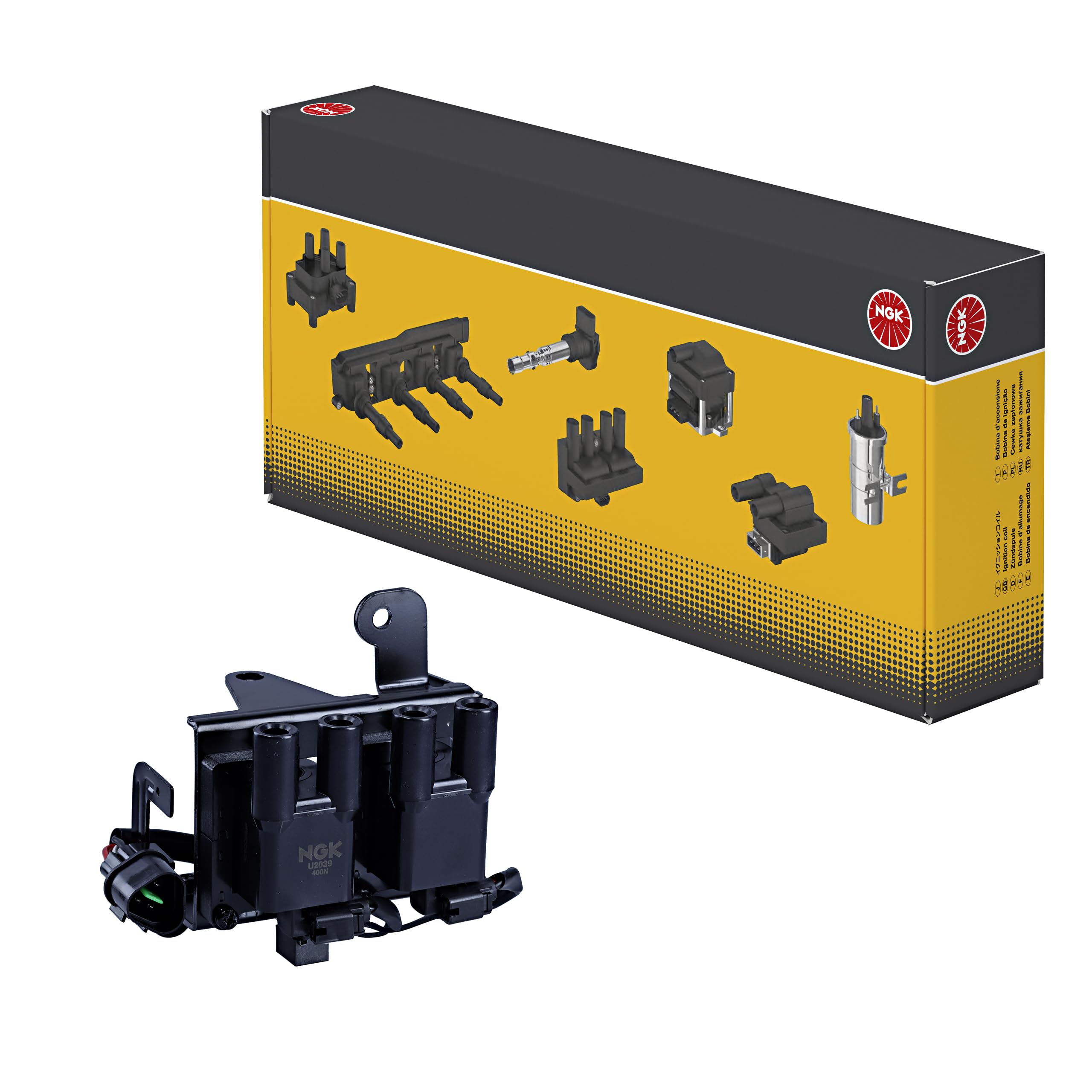Bobina di accensione NGK | U2039, 48170 | Compatibile con: HYUNDAI ATOS, i10 I