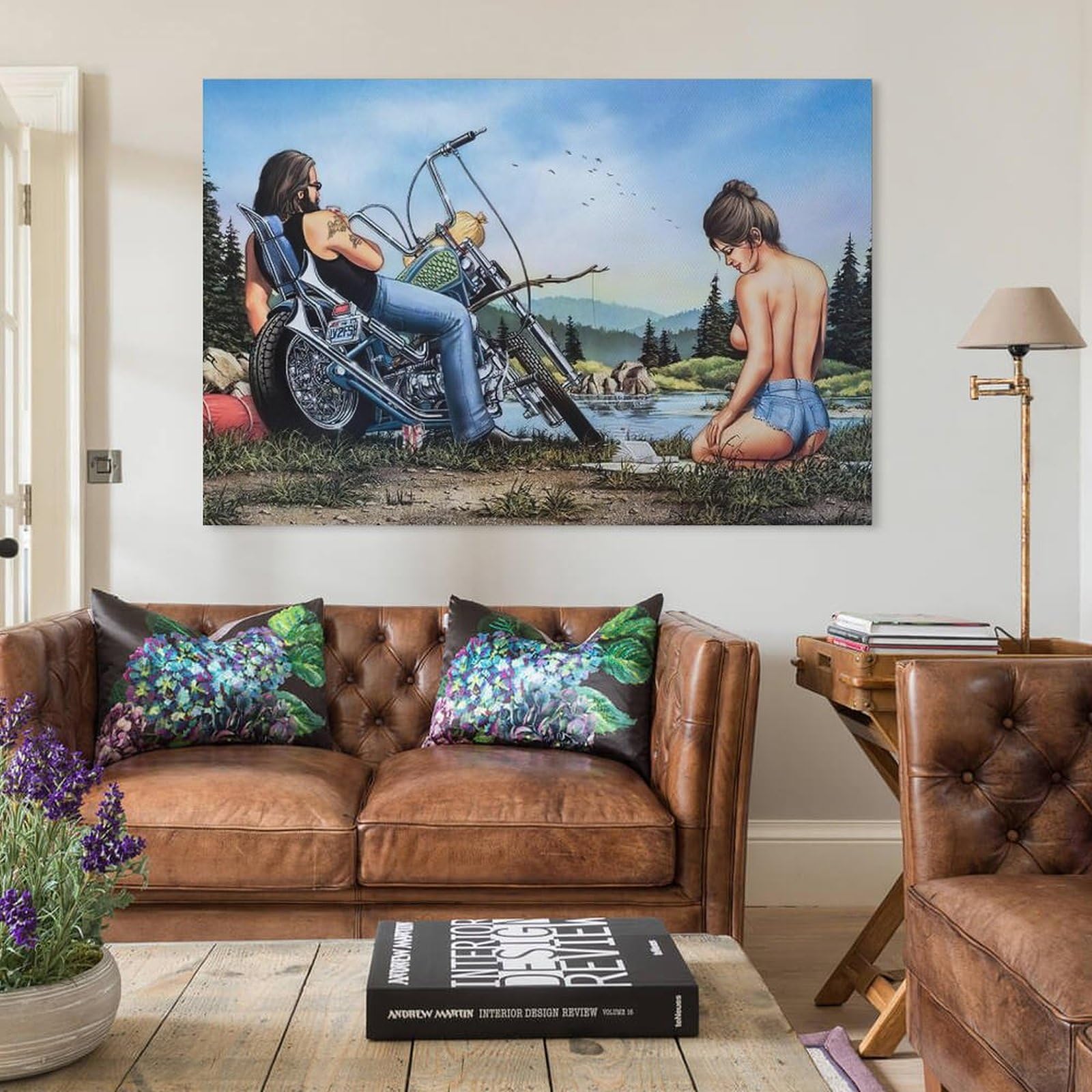 Amazon.com: Artist David Mann Motorcycle Art Painting Poster