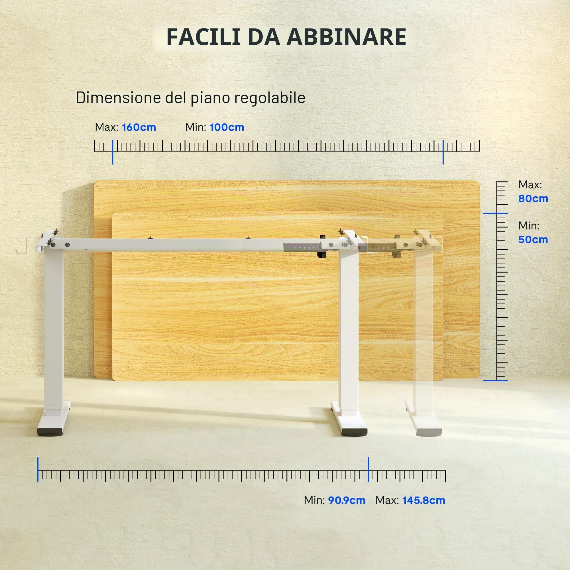 FLEXISPOT Basic - Scrivania seduta in piedi da scrivania elettrica regolabile in altezza, telaio in acciaio a 2 piani con potente motorepulsante, alto e basso, bianco