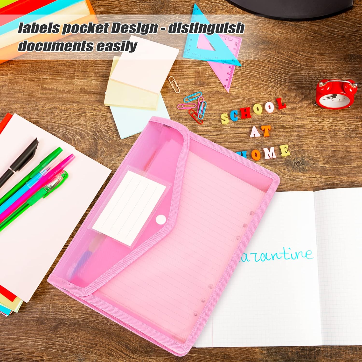 WWW A5 Plastic File Folders,A5 Envelope Expanding File Wallet Document Organizer with Snap Closure & Label Pocket,Waterproof File Pouch(5 Pack -5 Colors) 6 81uSCMbQzQL. AC SL1500