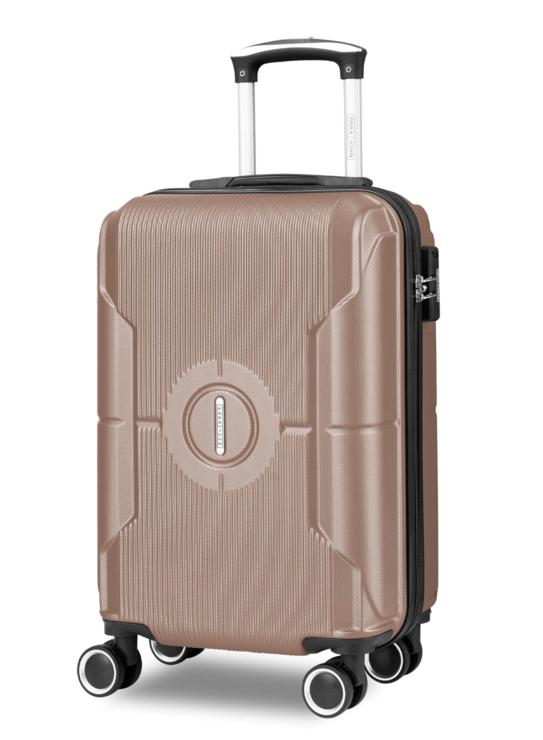 Armorix Series Durable Lightweight Luggage Material-ABS 8 Wheels Hardsided Travel Suitcase (Champaigne, 20 inches) Champaigne 20 inches