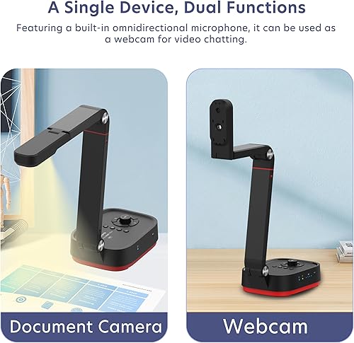 Miniatura 4 de QPC100W Cámara de documentos inalámbrica 4K UHD, WiFi/HDMI/USB Plug & Play, compatible con Mac OS, Windows, Chromebook compatible para