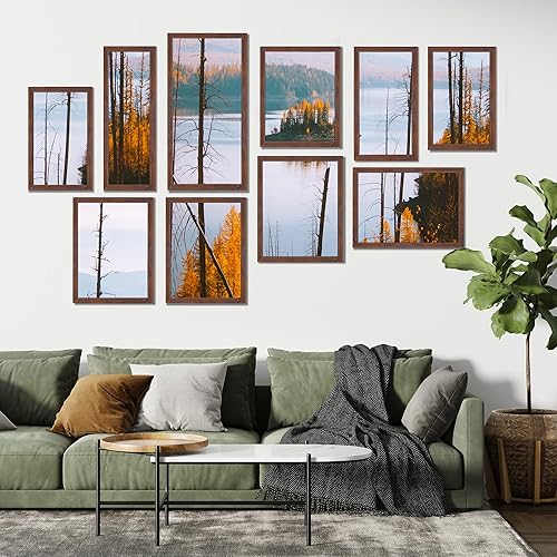 Vista 108 de LaVie Home - Portarretratos de 18 x 24 pulgadas, fotos de 16 x 20 pulgadas con paspartú, de 18 x 24 pulgadas sin paspartú, plexiglás pulido, Negro