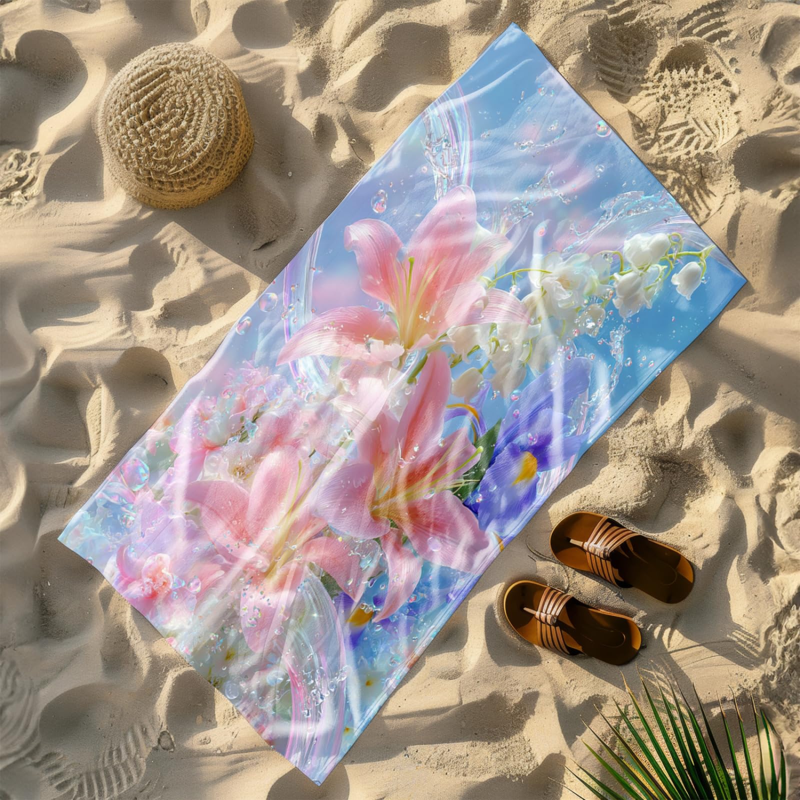 Générique Serviette de Plage 90X180 Rose Violet