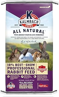 Kalmbach Feeds 18% Best in Show Rabbit Feed for All Rabbits, 50 lb Bag