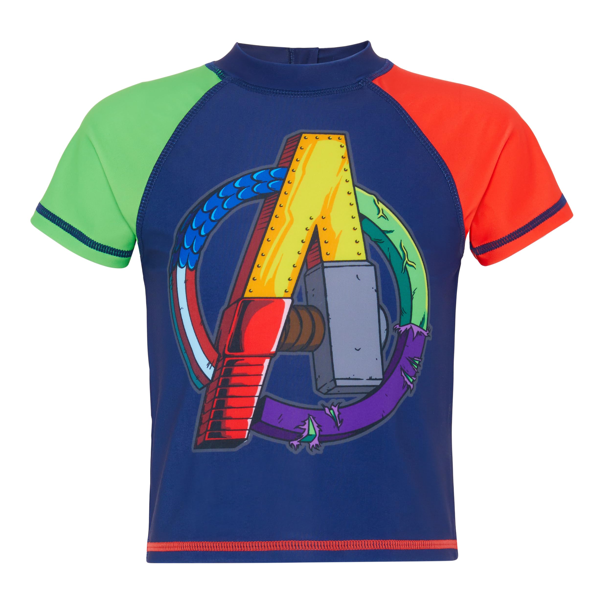 Avengers 2 Piece Boys Swim Suit - Logo, Hulk, Iron Man, Captain America, Thor 2-10 yrs