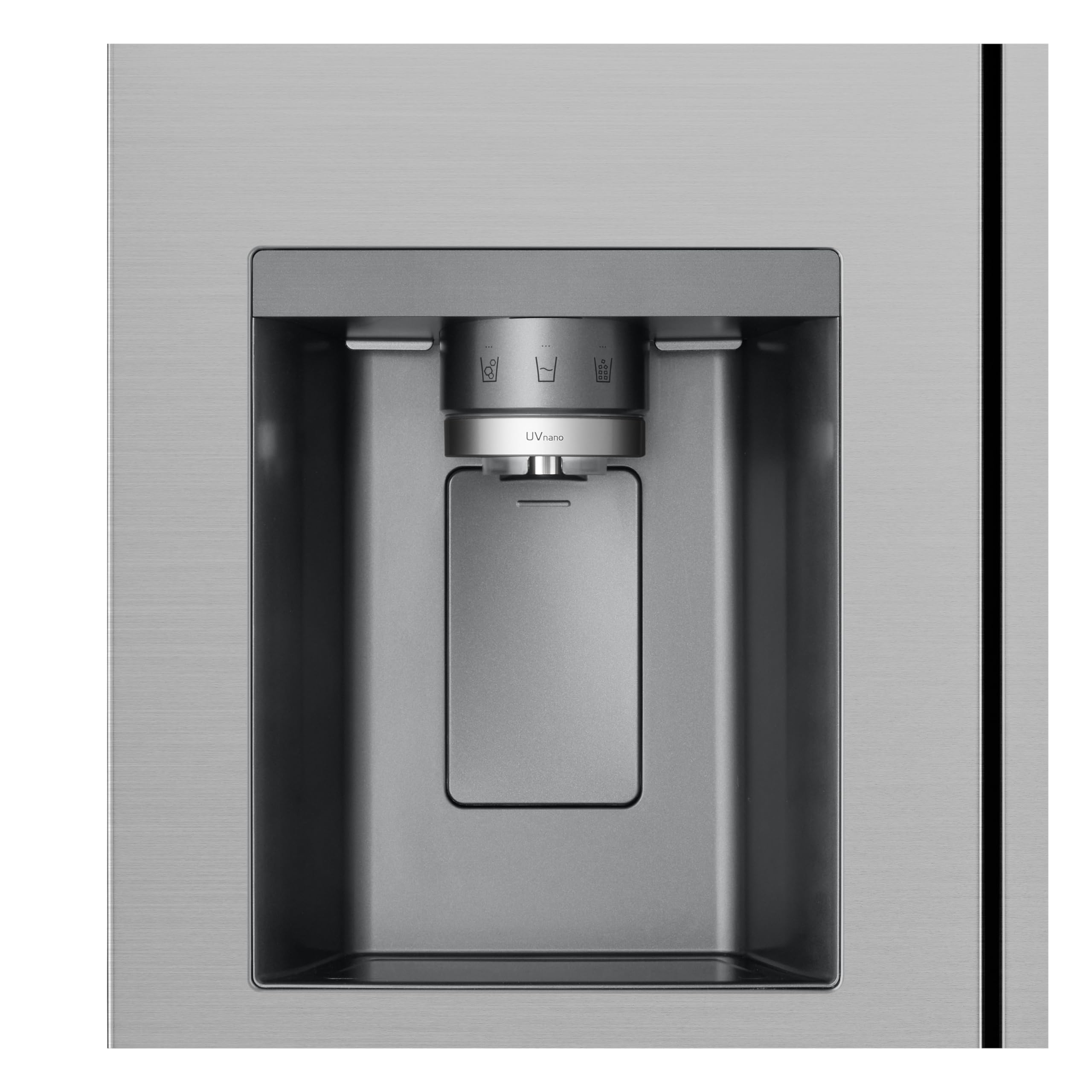 LG GSLE81PYBC Side-by-Side Kühlschrank mit Gefrierfach (628 L, Energieklasse C) mit Eis- und Wasserspender, Multi-Airflow, DoorCooling+, Silber