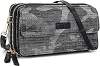 Vista 1 de Lanyani Cartera cruzada RFID con bolsillo para teléfono para mujer, cuero vegano