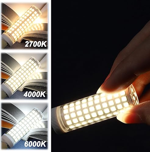 Miniatura 2 de ALIDE Bombillas LED E12 de 100 W para candelabros de repuesto C7,4000K blanco natural, 1200lm T6 10W LED E12 bombillas de vela para ventilador de