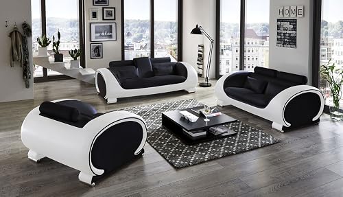 ® Vigo design 3 pièces noir/noir/blanc SAM