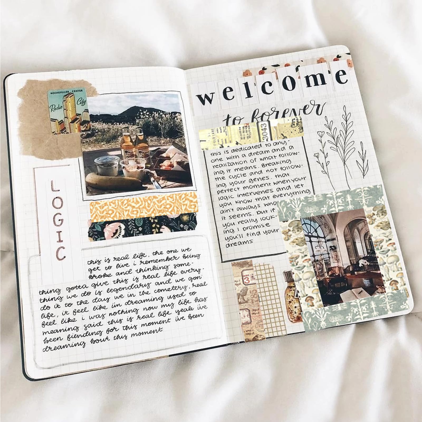 Nastro Washi Tape Vendemmia - 20 Rotoli Decorativi Per Scrapbooking E Fai-Da-Te - Foto 6