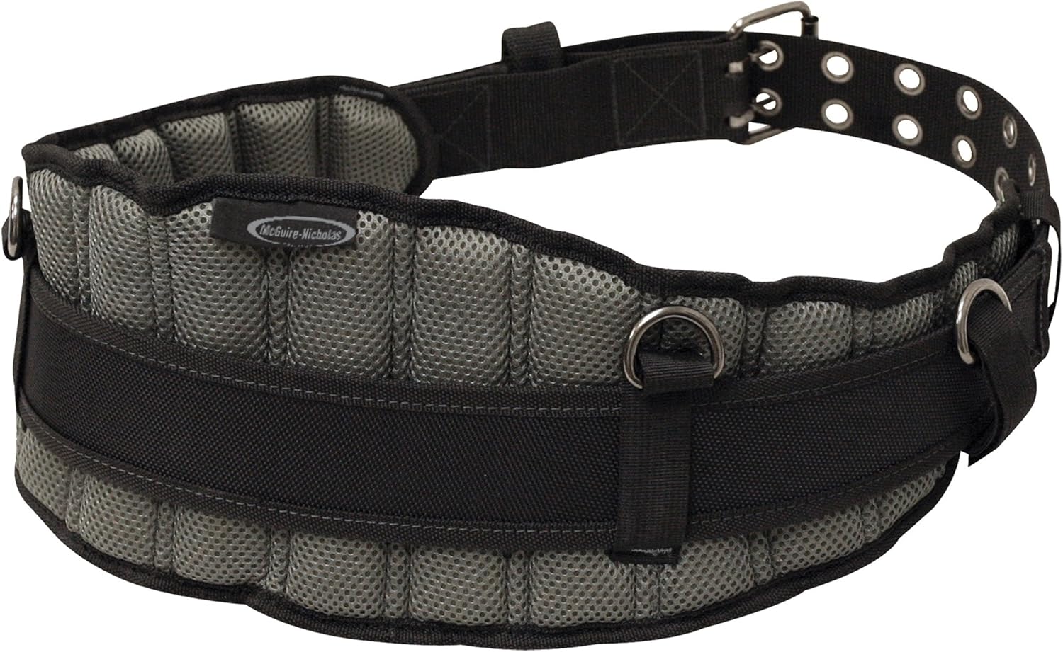 McGuire-Nicholas Toolrider Gel Foam Padded Belt, Premium Moisture Wicking Belt with Back Support and Attachment Points for Tool Pouches or Suspenders