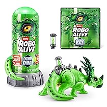 Robo Alive Dino DNA di ZURU, Spina dorsale con elica del DNA illuminata (Styracosaurus)