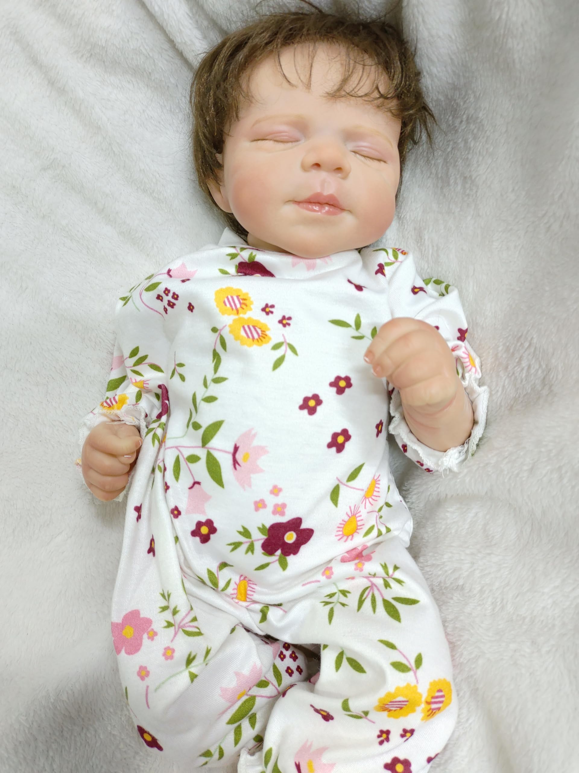 Anano Real Baby Doll, Reborn Baby Dolls Silicone Full Body Girl 18.90Inch Lifelike Newborn Babies Dolls That Look Real Life Like Babies Doll Alive Anatomically Correct