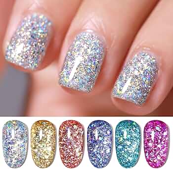 グリッター ネイル 20本セット 選べるカラー フルサイズ 6色から2色選べる グリッター ネイル 20本セット 選べるカラー フルサイズ 6色から2色
