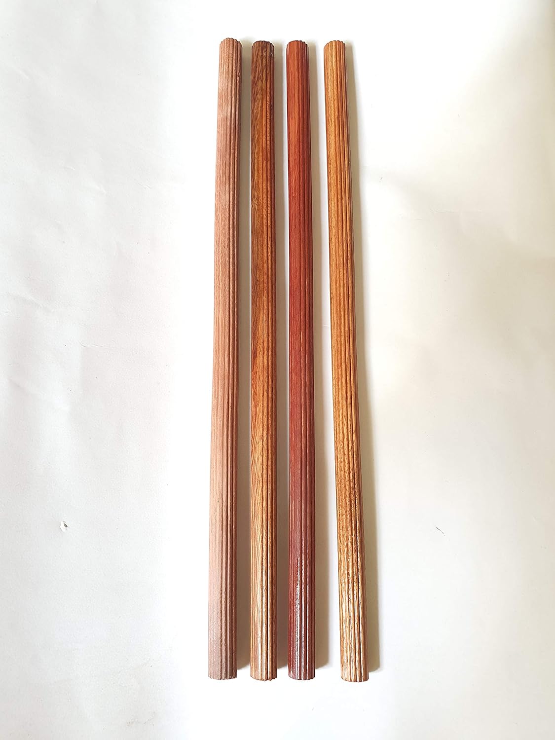 Grooved Wooden Dowel Rod (Size 10 mm x 1 ft) Wood Stick Hardwood for Art Craft DIY Projects