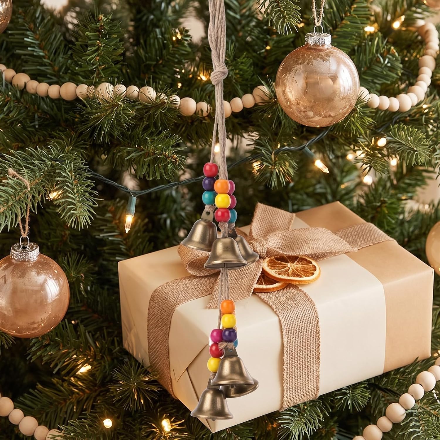 Bells for Door Knob with 6 Bell 18.9 Inch String of Bells Door Knob Bell