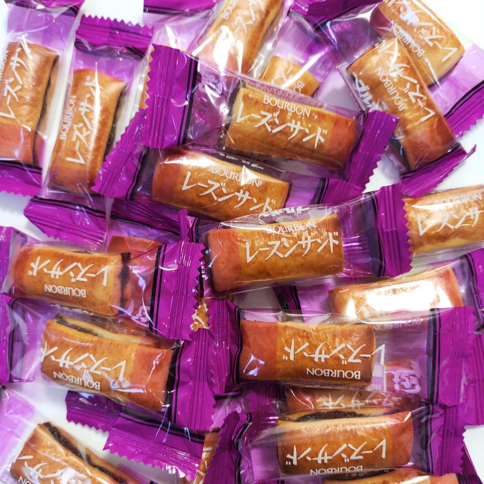レーズンサンド 業務用 大容量 ２０個 １７０ｇ ブルボン クッキー ビッグシェアパック 詰め合わせ 個包装 小袋 おやつ お菓子 パーティ ２P