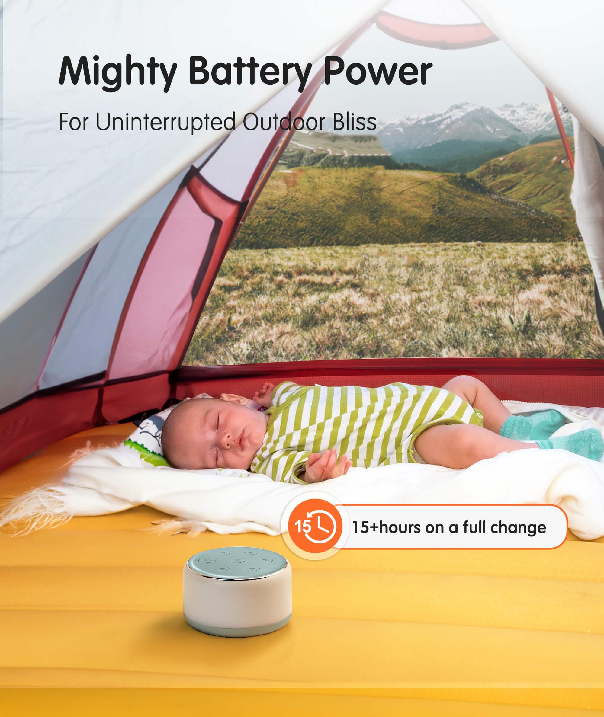 FamiSym White Noise Sound Machine Baby zum Schlafen mit Nachtlicht - 34 beruhigende Geräusche, Wiederaufladbare White Noise Machine für Baby Kinder Erwachsene Schlaf, Tragbare Wiegenliedmaschine Baby