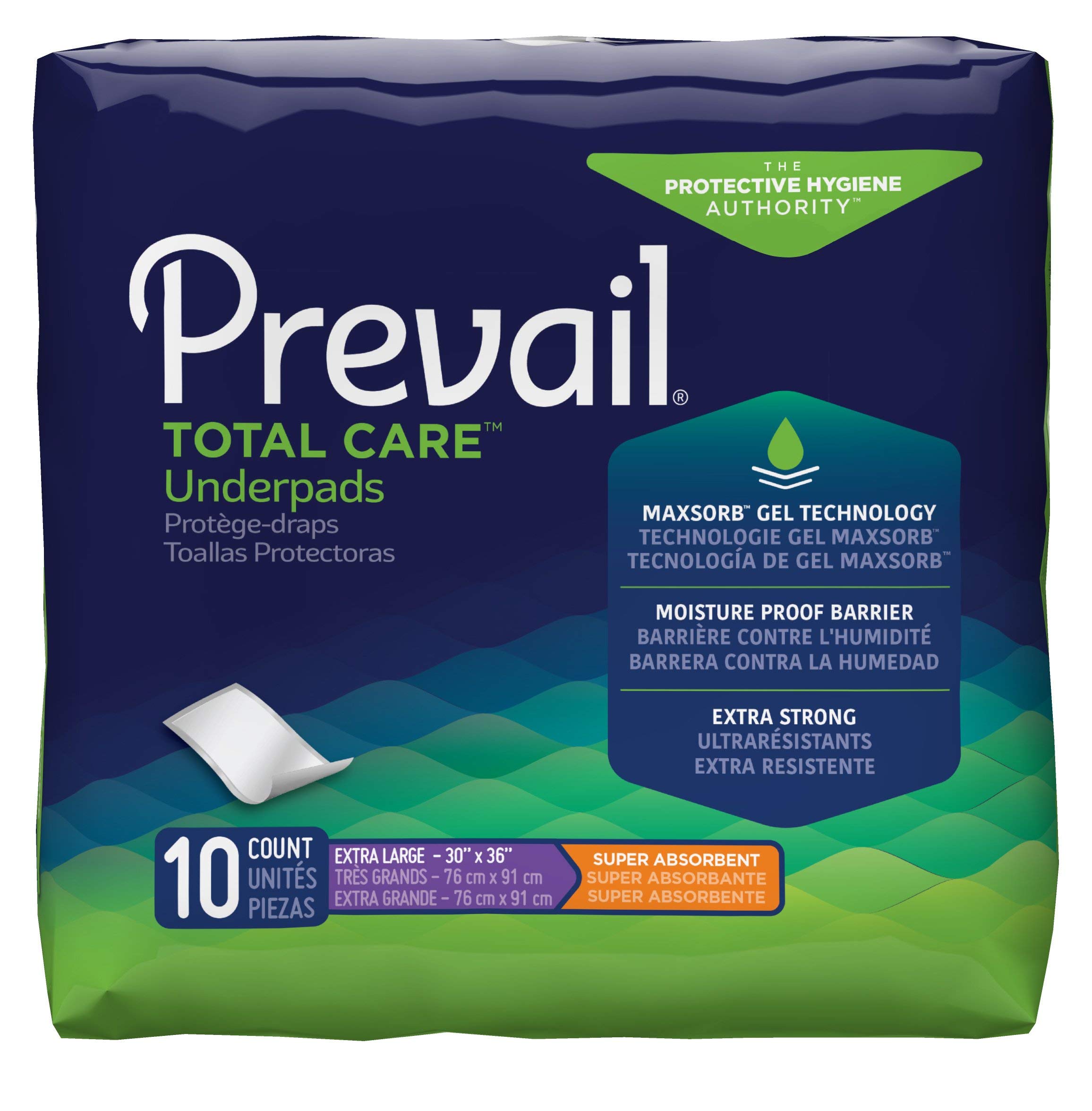 Prevail Underpads, Extra Large 30 x 36-10 ea