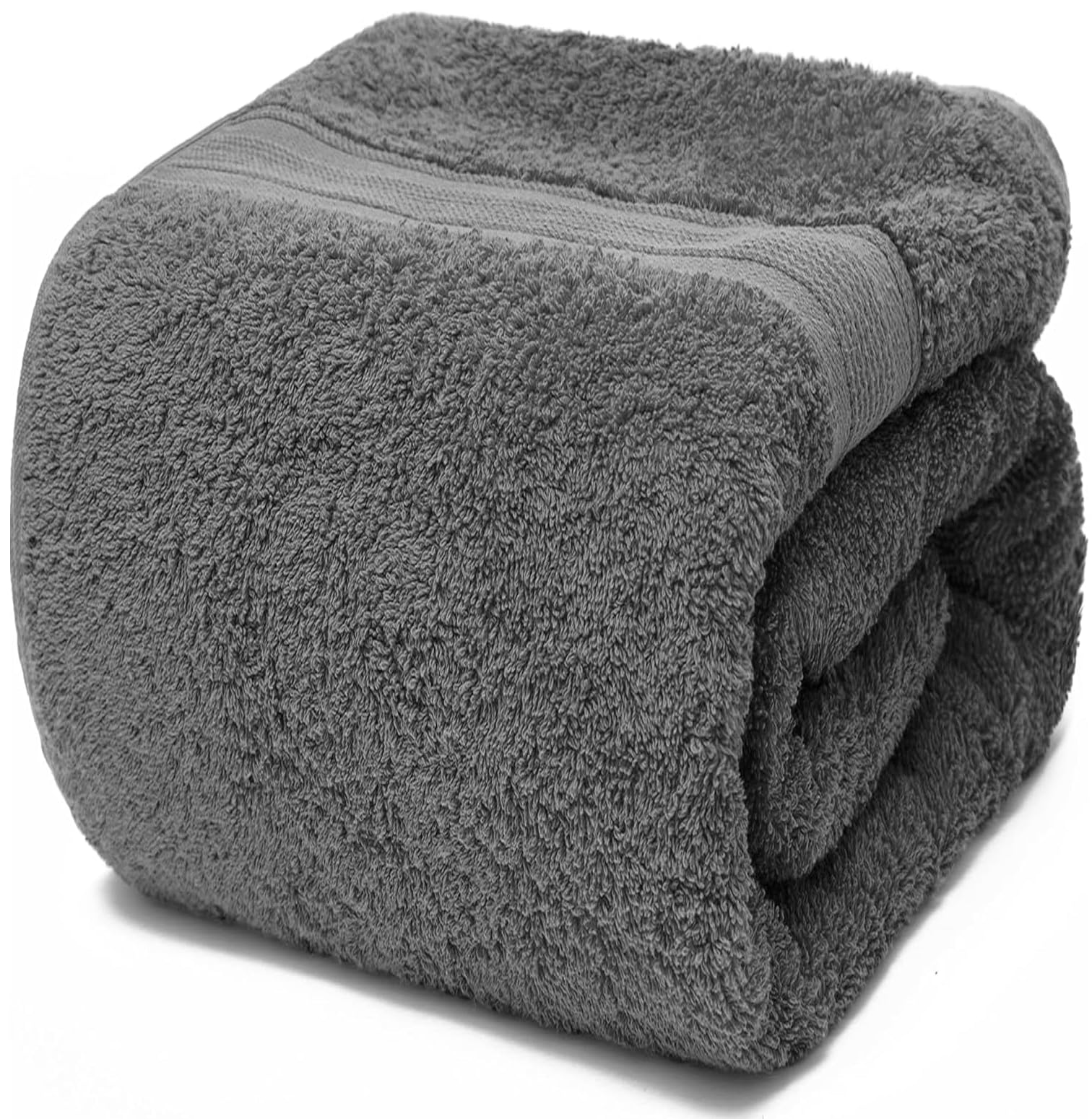Towelbay Charcoal Extra Super Huge Jumbo Bath Sheet Towel (150 X 200 Cm -600Gsm) Egyptian Cotton Xxxl Massive Big Bath Sheet Soft Towel Body Wrap (Charcoal)