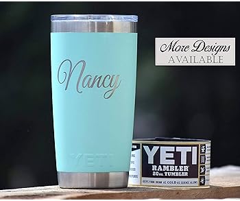 engraved yeti tumbler 20 oz