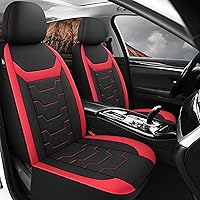 Vista 21 de CAROMOP Breathable Car Seat Cover 2 Front Seats, 3D Air Mesh Cloth Seat Covers for Cars, Universal Fit Automotive Car Interior Covers for SUV Vans