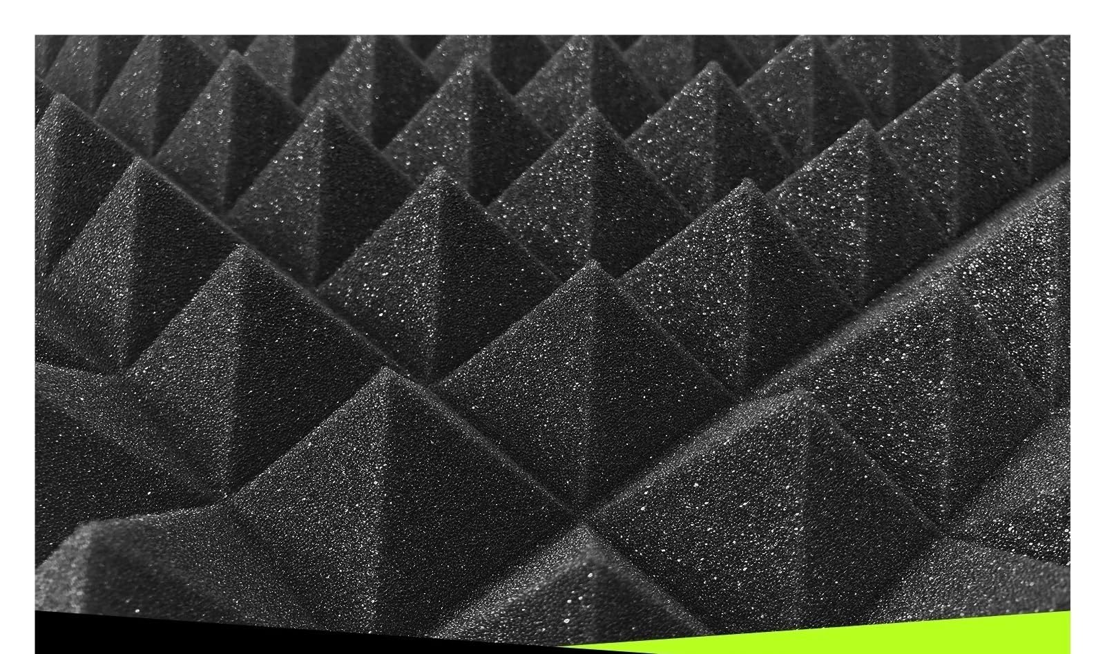 Pannelli in Schiuma Acustica Pannelli acustici 50 pezzi fonoassorbenti da parete 25 kg/m³ Materiale fonoassorbente studio Schiuma acustica Decorazione for la casa Studio