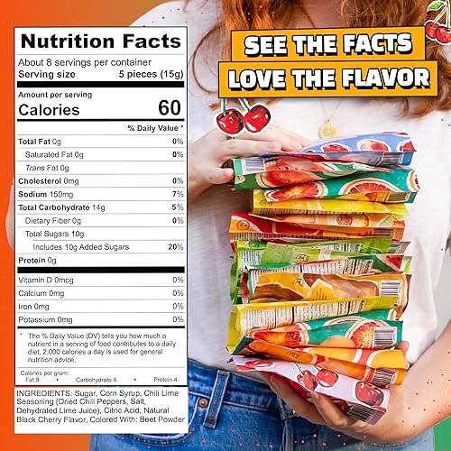 Vista 205 de Tamalitoz de Sugarox - Paquete de 8 caramelos duros hechos a mano con mango dulce y picante hecho a mano con chile en polvo, lima y sal marina.