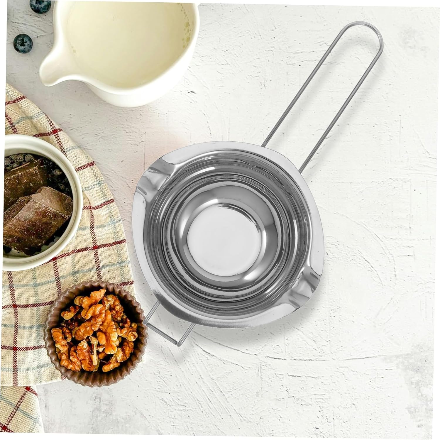 Stainless Steel Melting Pot 400ml Candy Wax Boiler with Handle