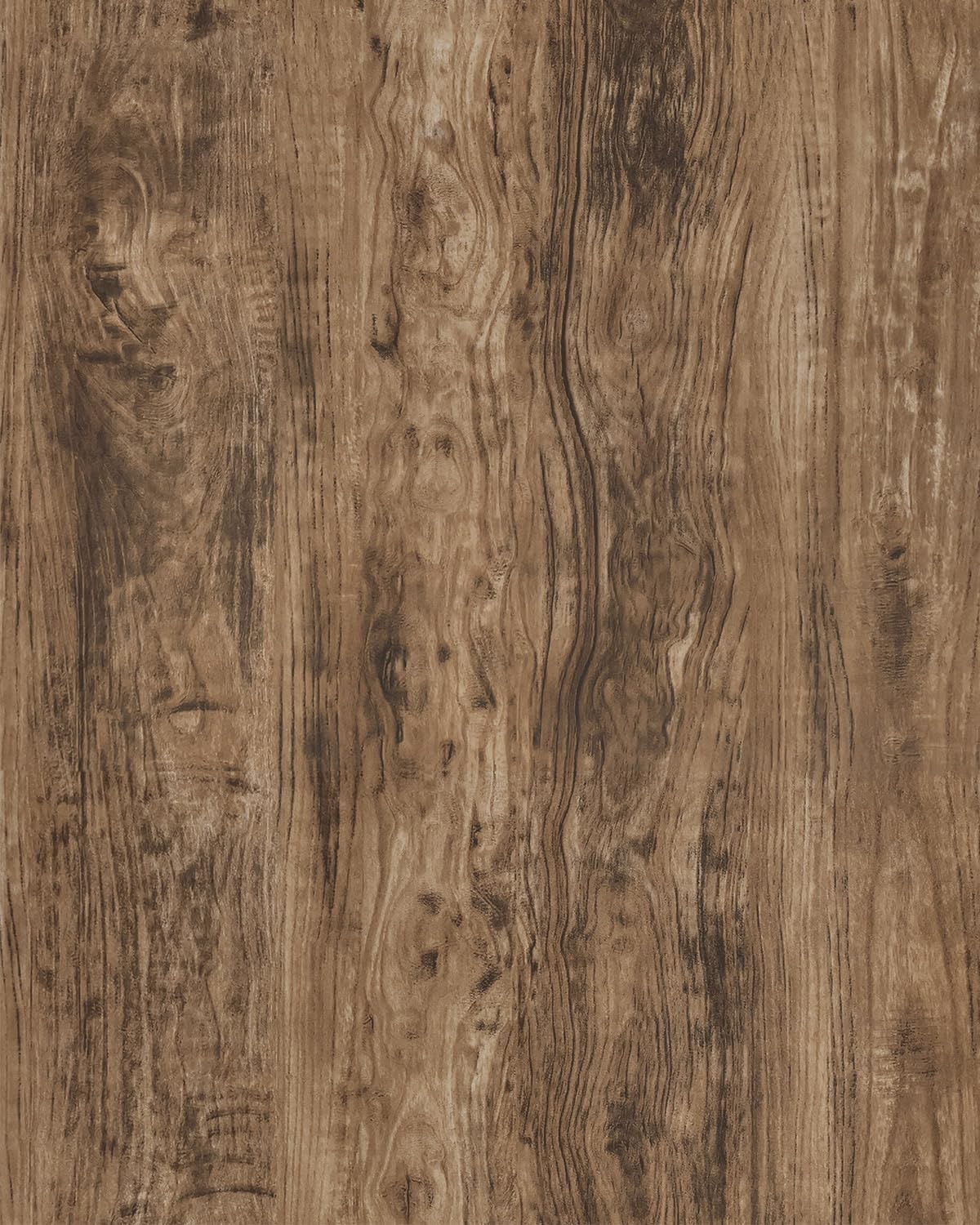 Amiya Wood Grain Self-Adhesive Wallpaper Peel and Stick Wood Effect Waterproof Furniture Stickers Vinyl Removable44cm X 1000cm Grayish Brown