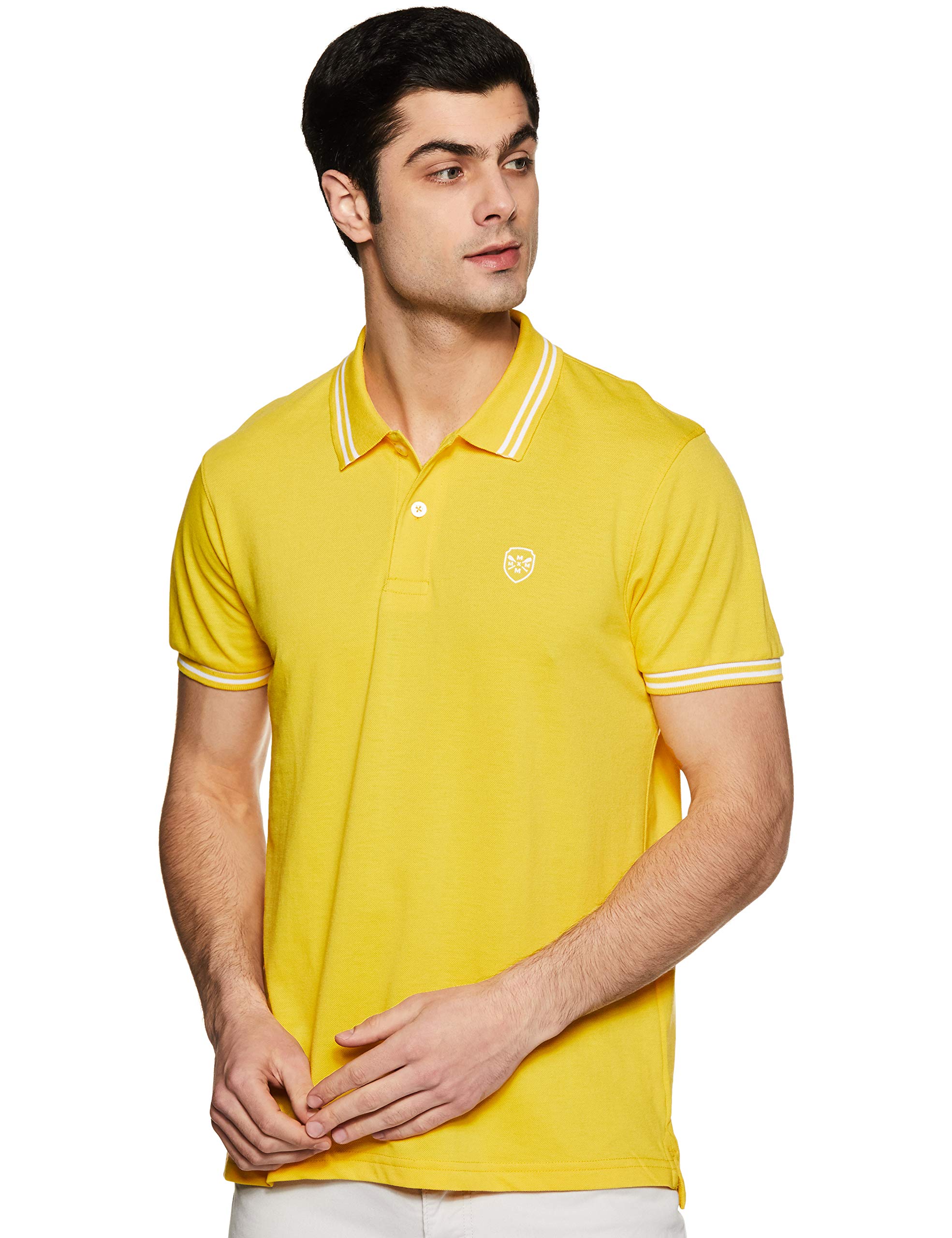 Max Mens Half Sleeves Slim Fit Solid Polo (YELLOW_S) (B083538MHB) Amazon Price History, Amazon Price Tracker