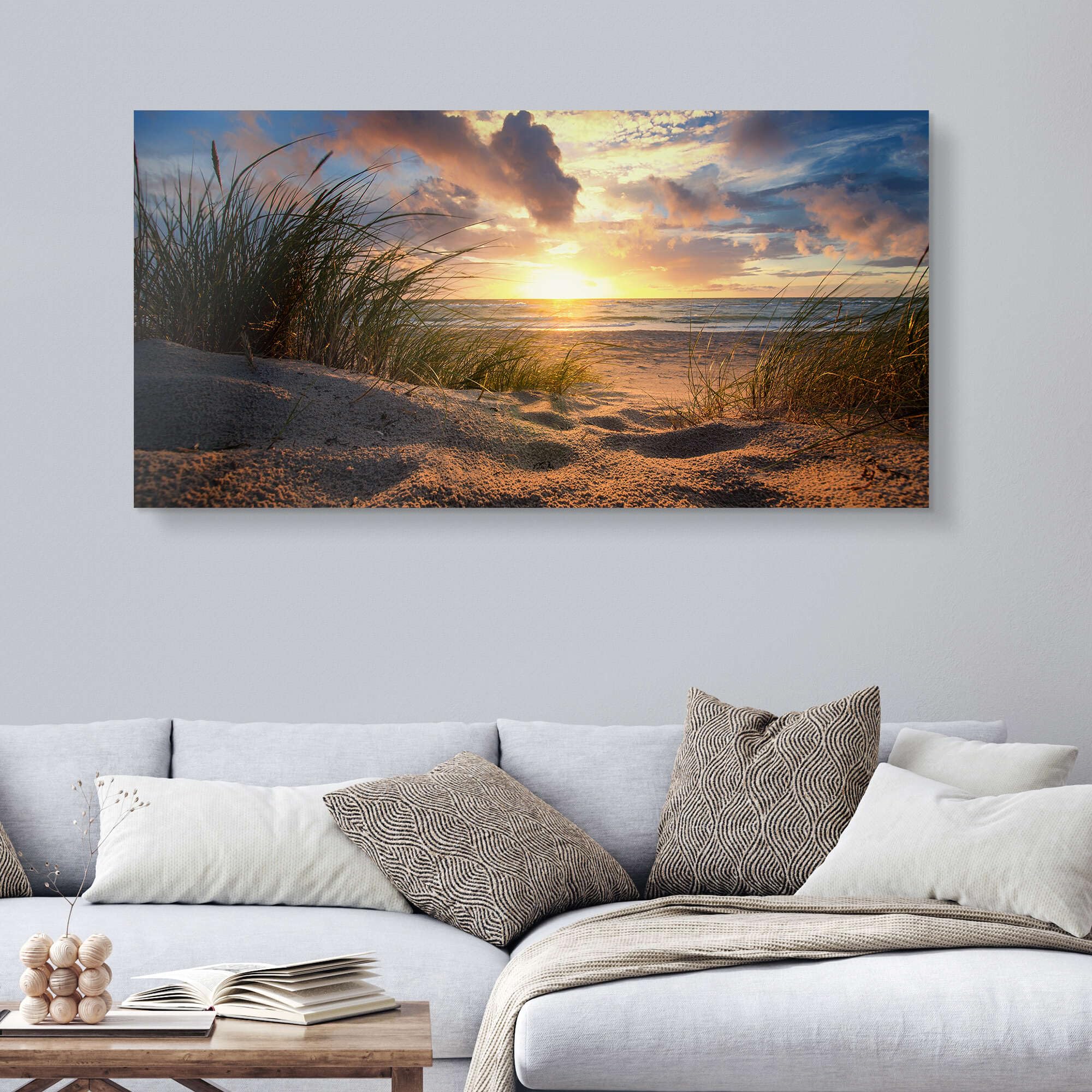 Posterlounge Ostsee-Weststrand Acrylglasbild | 80 x 40 cm von Steffen Gierok Wandbilder Wanddeko