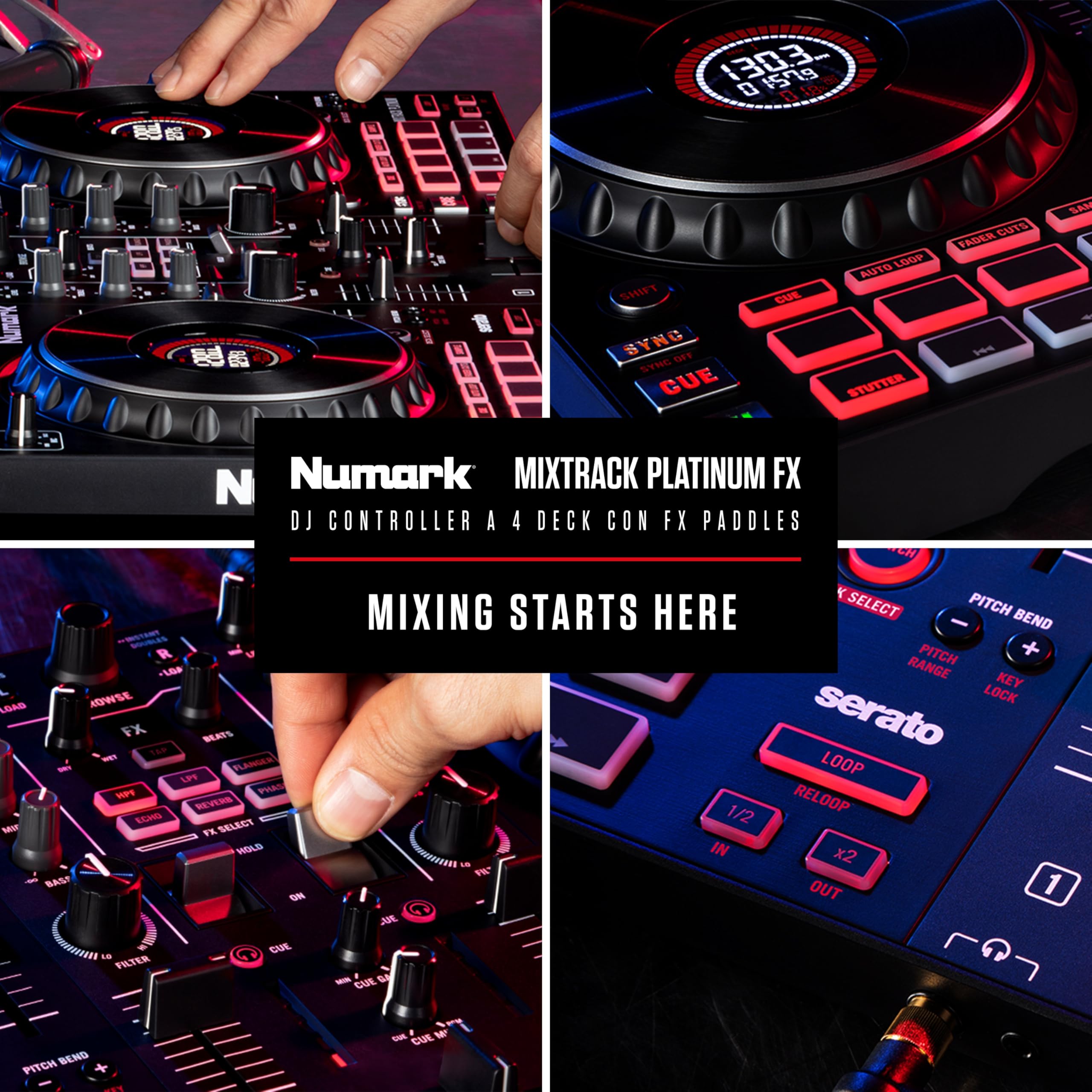 Numark Mixtrack Platinum FX Console DJ dla Serato DJ 4 Decks