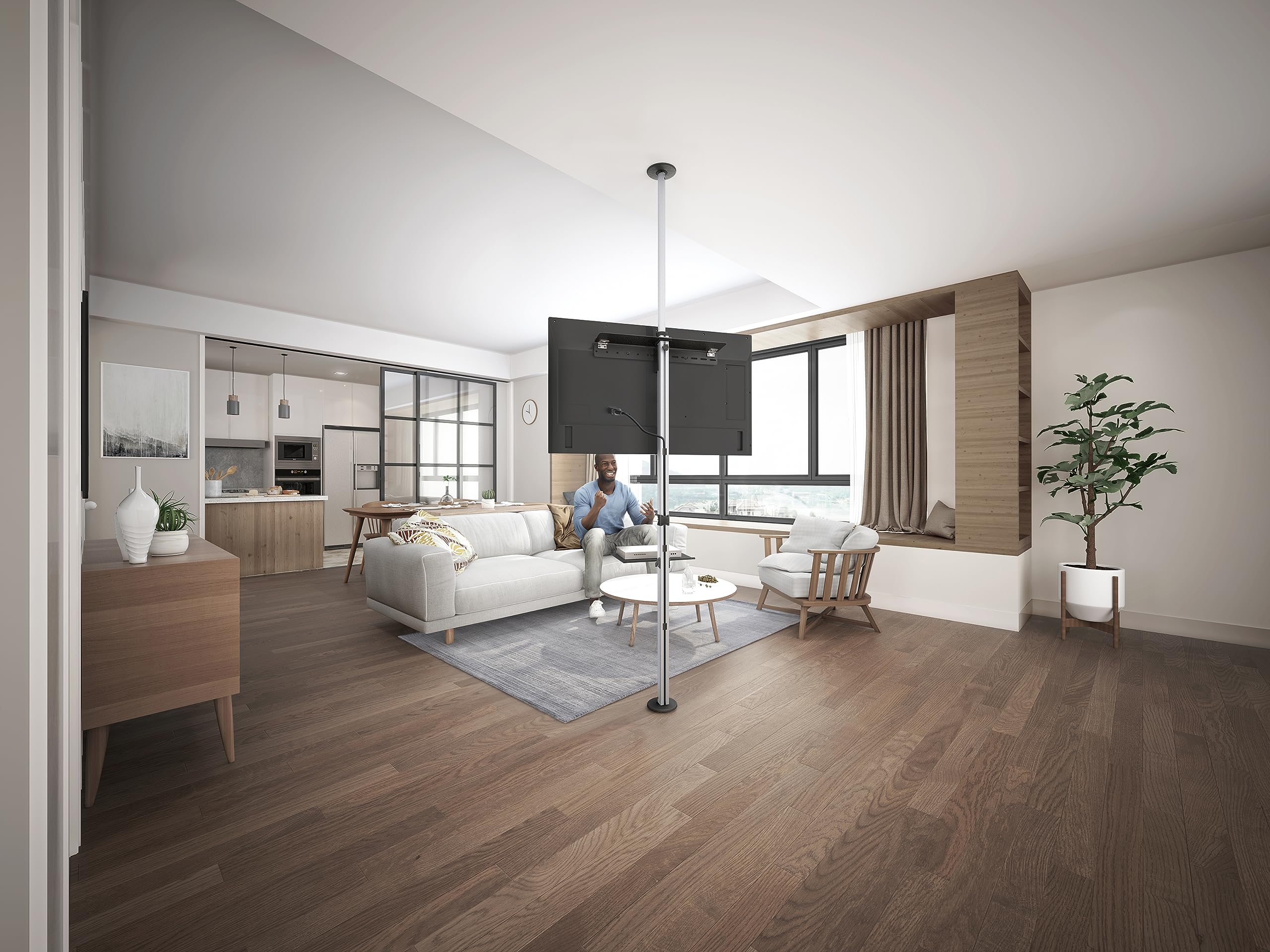 Equip 650621 37-70 pollici Supporto TV dal pavimento al soffitto