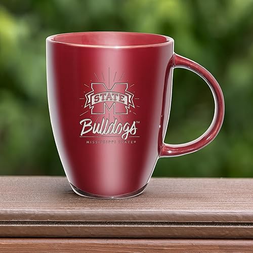 Vista 178 de Rico Industries NCAA - Taza de cerámica con grabado láser, 18 onzas, café y té