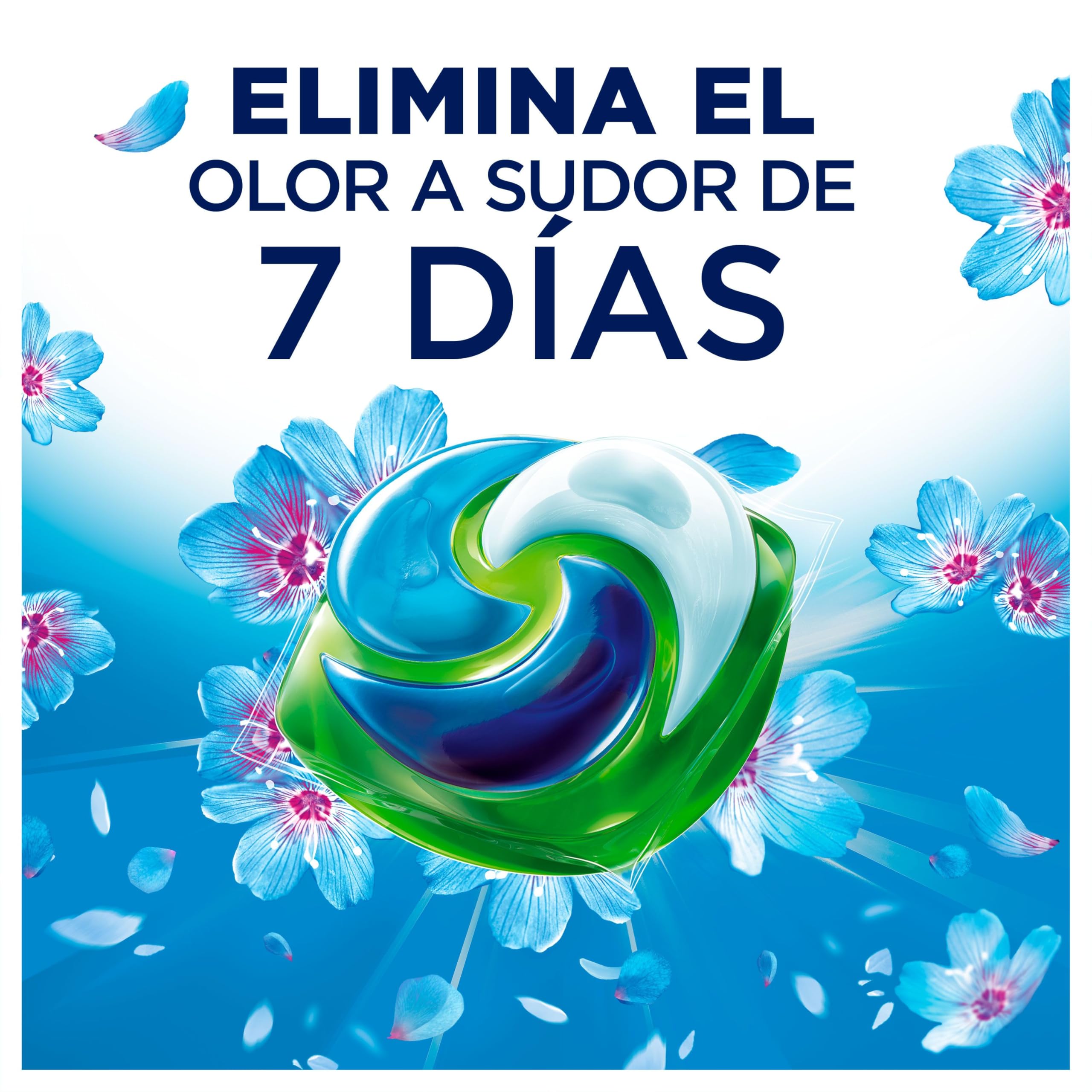 ARIEL PODS Platinum Detergente Lavadora Liquido 76 Capsulas/Pastillas, Jabon Frescor de Abril, Limpieza Profunda Incluso en Ciclos Mas Frios