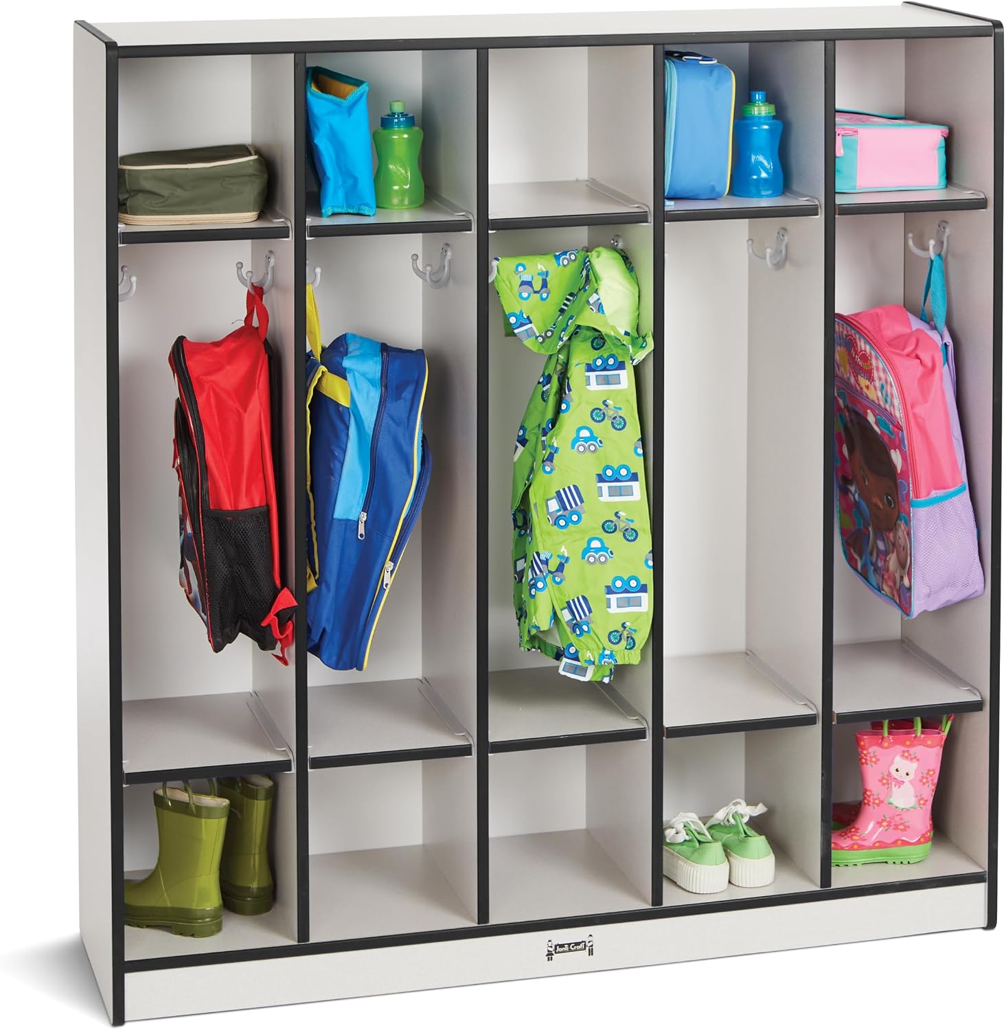 Jonti-Craft 2681JCWW003 5 Section Coat Locker, Blue