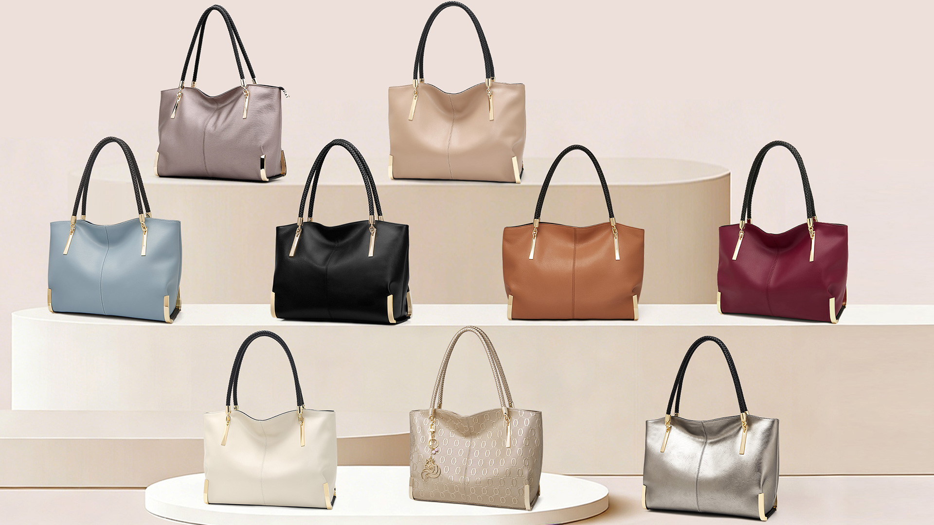 FOXLOVER Large Capacity Genuine Leather Tote Bag for Women Designer  Handbags Shoulder Big Purses Minimalist: Handbags: Amazon.com