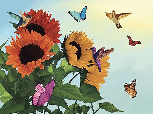 GoodDay Puzzles Rompecabezas de 48 piezas grandes "Summer Bloom"  Actividades de demenciaAlzheimer para personas mayores  Rompecabezas fácil para