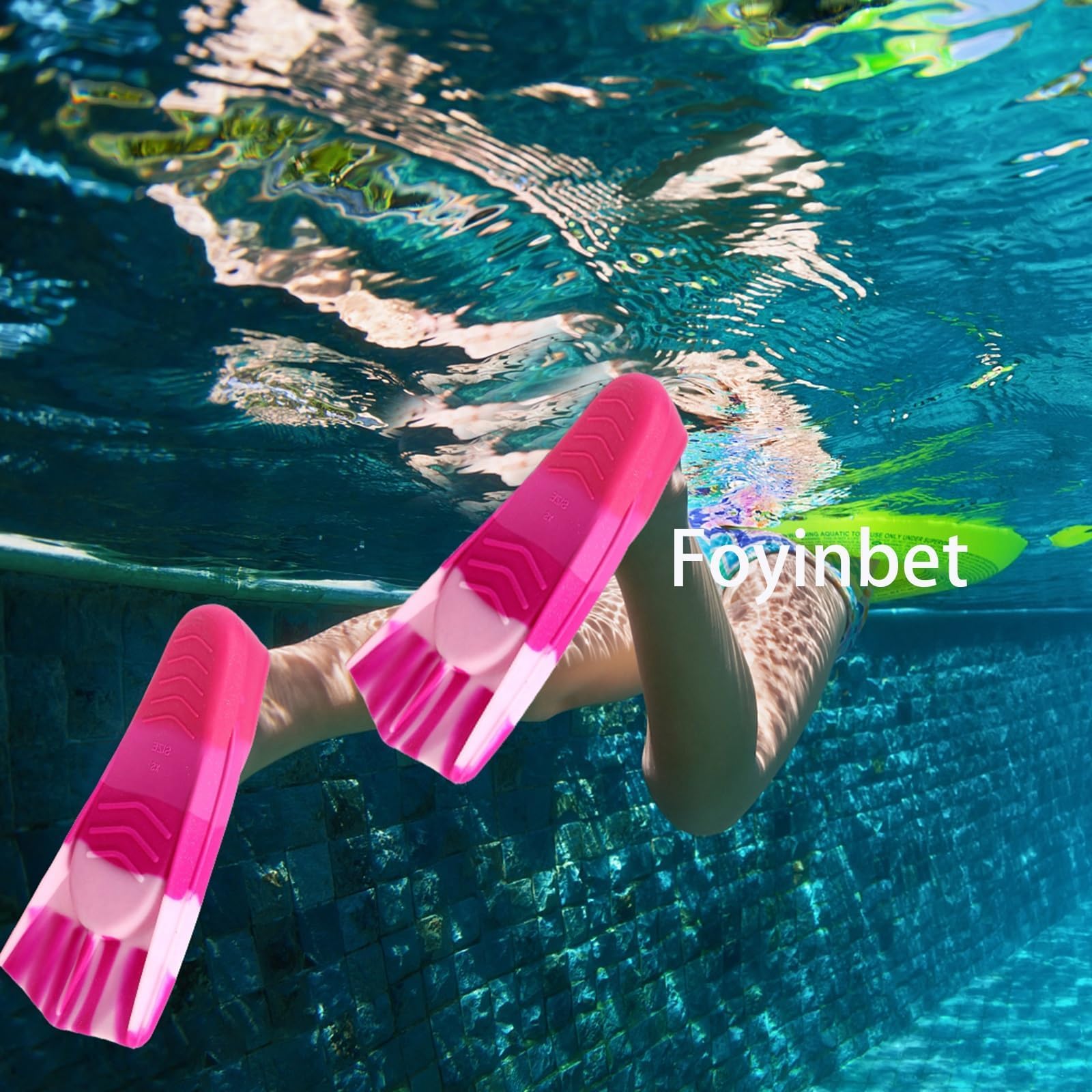 Pinne da nuoto corte per bambini, pinne da nuoto, snorkeling, per bambini, ragazze, ragazzi e adolescenti (R-XS)