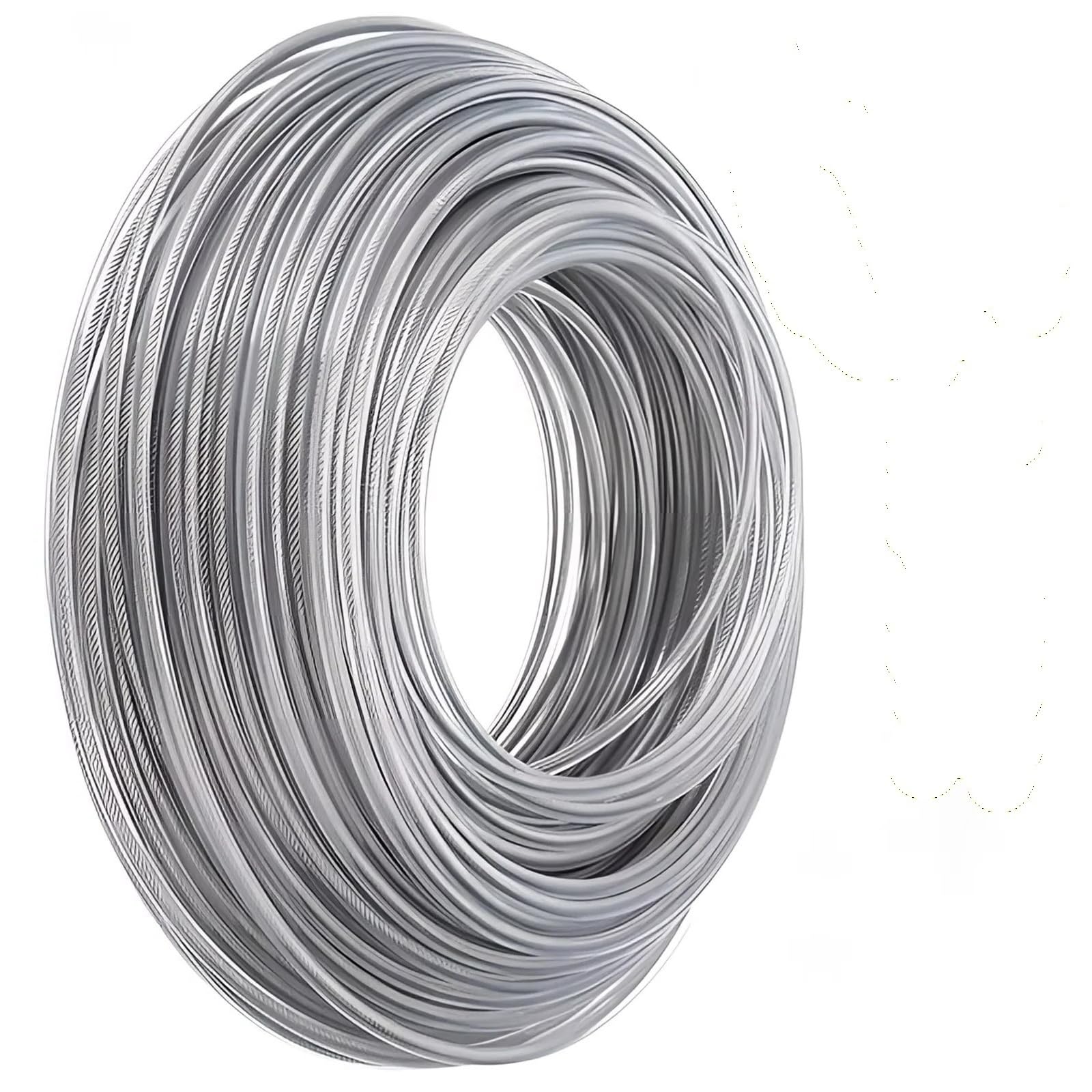 Hilo De Desbrozadora De Césped, Alambre De Acero, Cepillo Cortador, Cuerda, Repuesto De Cortacésped, 2/2, 4mm/2,7mm/3mm/4mm X 5m/10m/15m(3.0mm,15M)